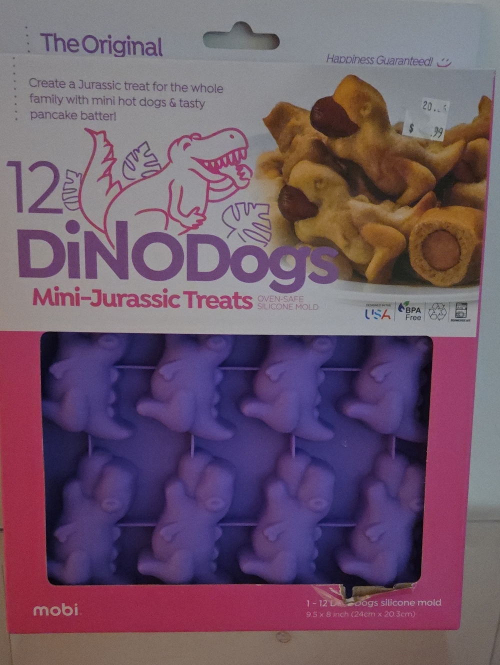 Mini-Jurassic Treats Silicone Mold - Purple NIP